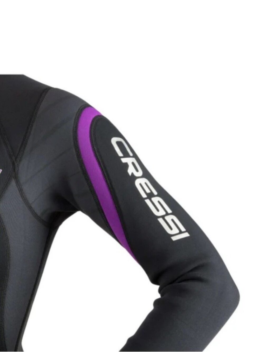 Cressi Bahia Flex 3mm Lady Size XS Black Purple One Piece Full Wetsuit NWT - Picture 8 of 16